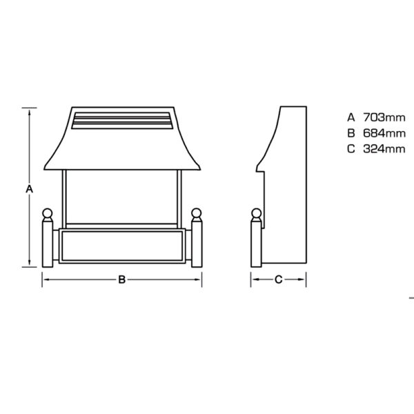 Flavel Renoir Gas Fire Coal Black FRECN0EN - Image 3