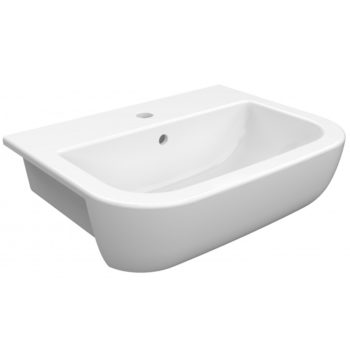 Imex Essence 560mm Semi Recessed Basin 1 Tap Hole