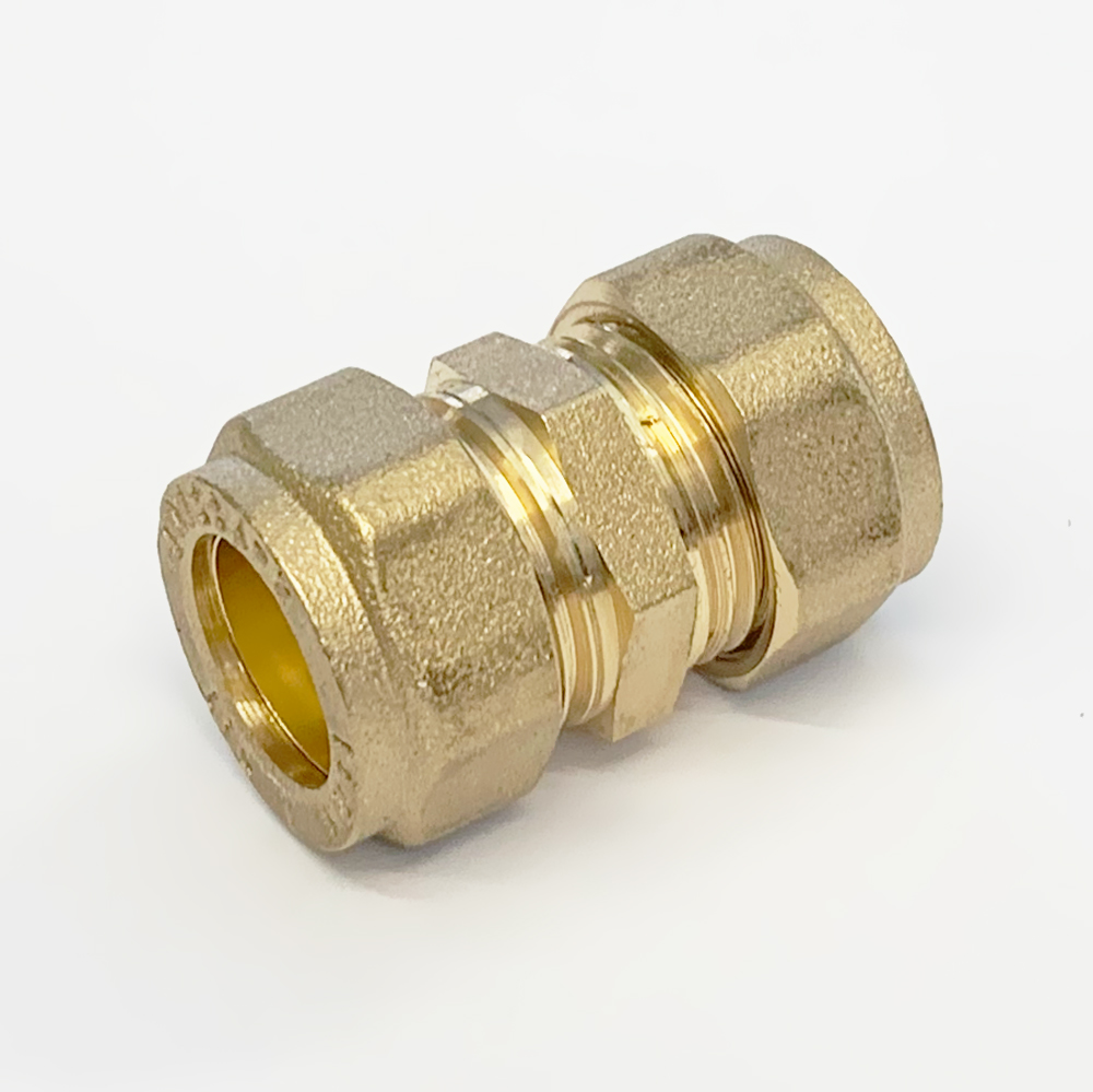 Brass Compression Male Iron Straight Pipe Plumbing Fittings Couplings 15mm