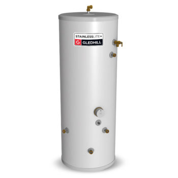 Gledhill Stainless Lite Plus IND150 Indirect Unvented Cylinder Stainless Steel
