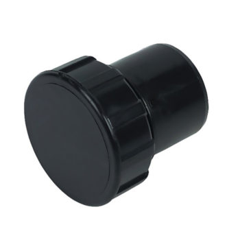 Davant 40mm Black Solvent Weld Access Plug Screwed