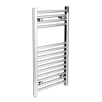 500W x 800H Chrome Towel Rail Flat Roma