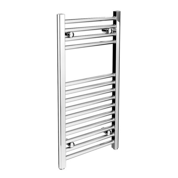 500W x 800H Chrome Towel Rail Flat Roma