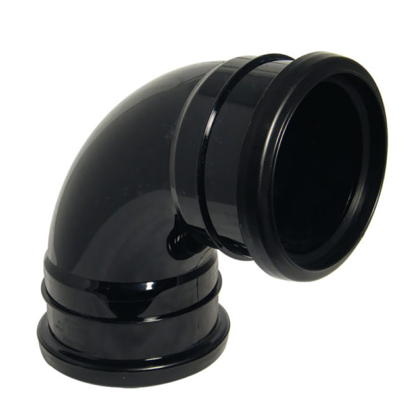 Davant 110mm Black Double Socket Bend 92 Degree