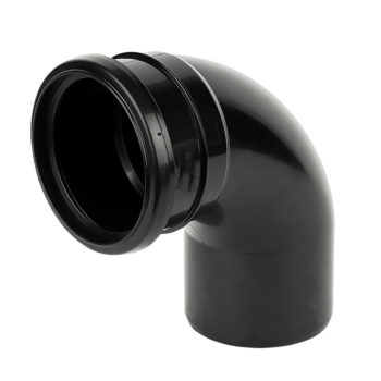 Davant 110mm Black Single Socket Bend 92 Degree