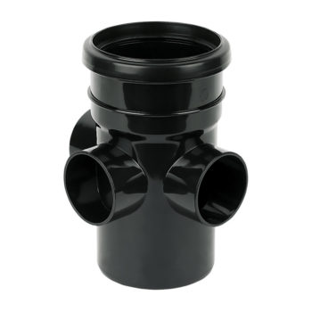 Davant 110mm Black Single Socket Boss Pipe