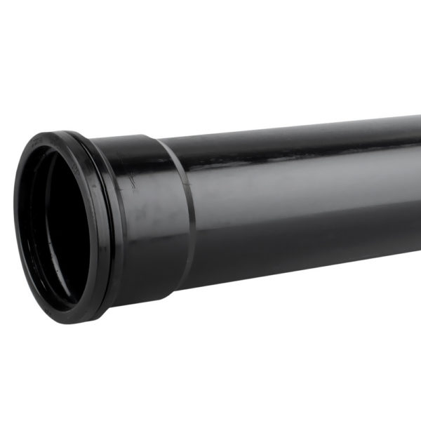 Davant 110mm Black Single Socket Pipe 3m