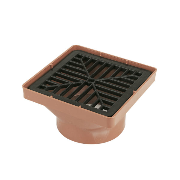 110mm Underground Square Hopper Spigot Outlet