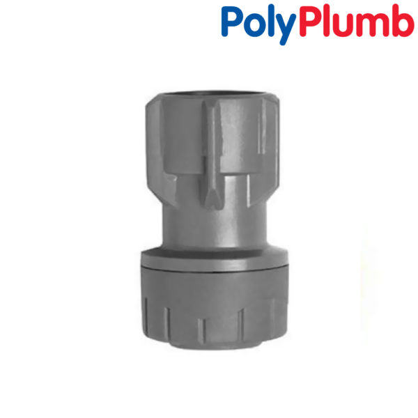 Polyplumb 22mm x 3/4inch Straight Tap Connector Hand Tight - Image 2