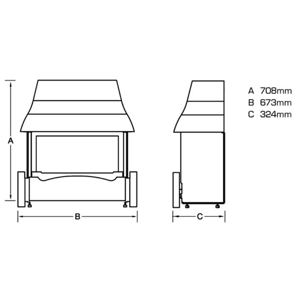 Flavel Emberglow Gas Fire Outset FEMC00EN - Image 3