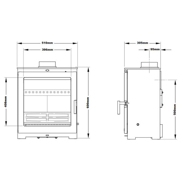 Portway Arundel XL Multifuel Stove Defra Approved - Image 2