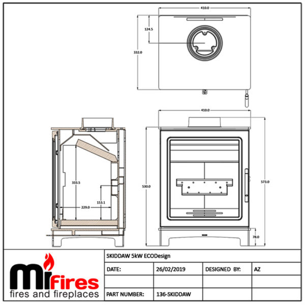 Mi Fires Skiddaw Wood Stove 5KW ECO Design - Image 4