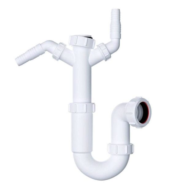Viva Easi-Flo Twin Spigot  P Trap Sink 40mm