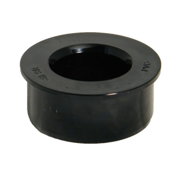 Davant Black Internal Soil Solvent Boss Adaptor 63mm x 50mm