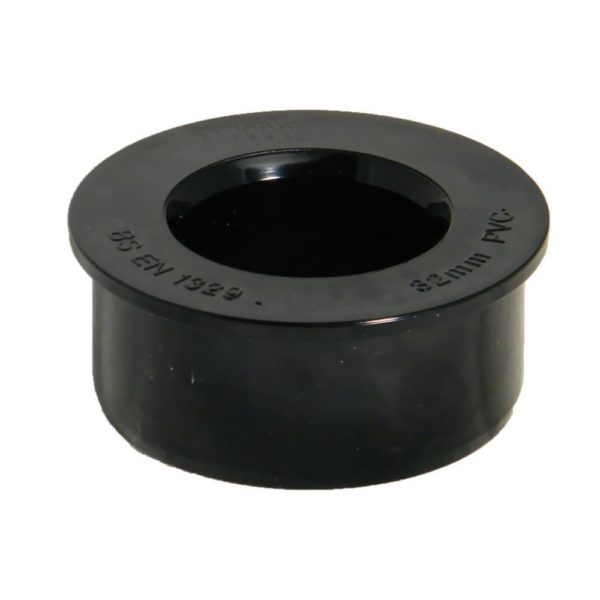 Davant Black Internal Soil Solvent Boss Adaptor 63mm x 40mm