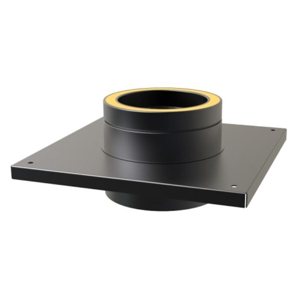 TWPro 125mm Twin Wall Console Plate 125mm Matt Black KW