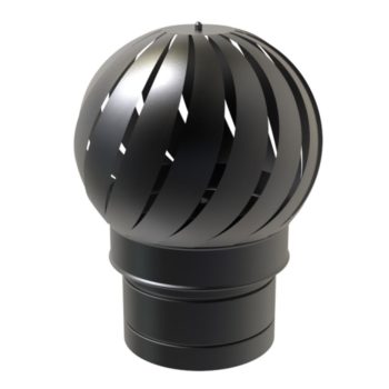 TWPro 125mm Twin Wall Insulated Rotating Spinning Cowl Matt Black KW