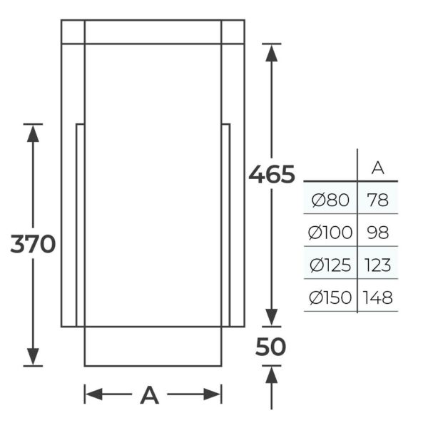 TWPro 150mm Twin Wall Insulated  Connecting Starter Length 500mm Matt Black KW - Image 2