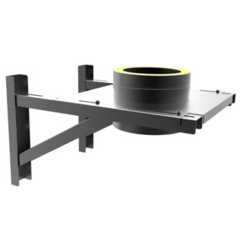 TWPro 150mm Twin Wall 80-280mm Adjustable Base Support 125mm Matt Black KW