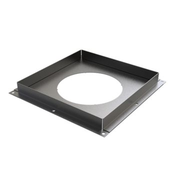 TWPro 150mm Solid Fire Stop Plate Matt Black KW