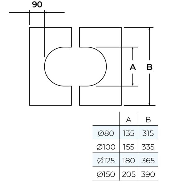 TWPro 150mm Finishing Plate Matt Black 30-45 Degree KW - Image 2