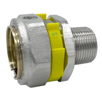 GFS Male Iron Connector. The GFS CSST fitting system is the only “Push and Seal” mechanical push fit system. 2 Year warranty.