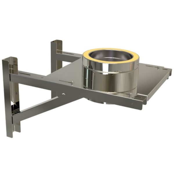 TWPro 150mm Twin Wall 80-280mm Adjustable Base Support 125mm Stainless Steel