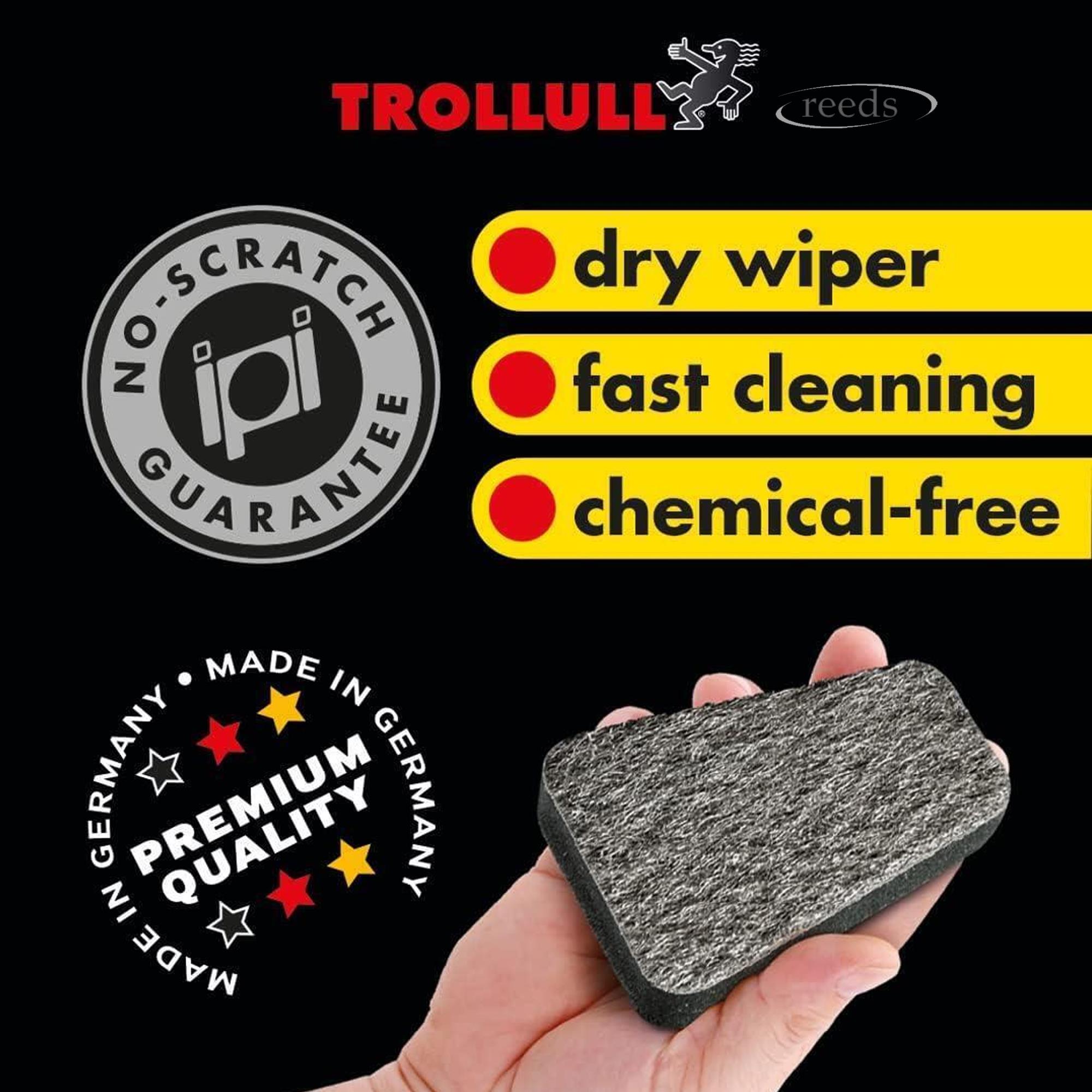 Trollull Stove Glass Cleaner Pads Non Scratch Pack of 2