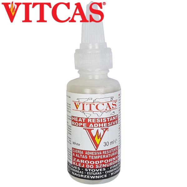 Vitcas Stove Rope Glue Seal Adhesive White Heat Resistant - Image 2