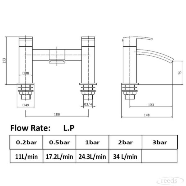 Kartell K-Vit Flair Bath Filler - Image 2
