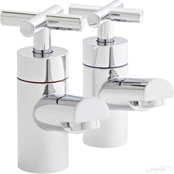 Kartell K-Vit Times Pair Bath Pillar Taps