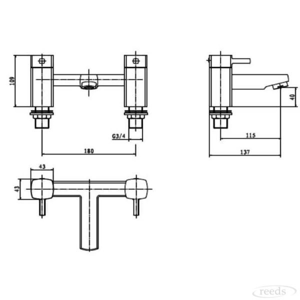 Kartell K-Vit Mode Bath Filler - Image 2