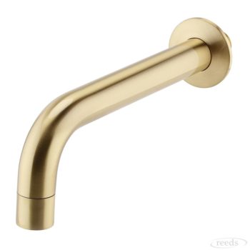 K-Vit Ottone Wall Mounted Bath Spout Brushed Brass TAP146OT