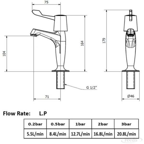 Kartell K-Vit Leva Sink Taps (Pair) - Image 2