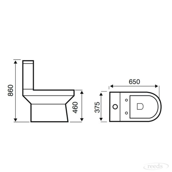 Kartell K-Vit Bijoux Comfort Height Toilet - Image 3