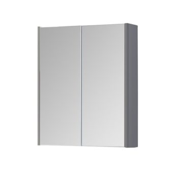 K Vit Options Mirror Cabinet 500mm Stone Grey