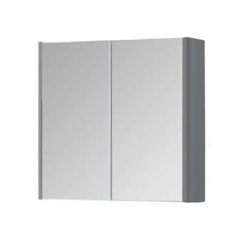 K Vit Options Mirror Cabinet 800mm Stone Grey