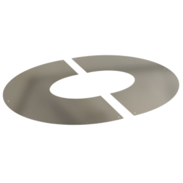 Round Finishing Plate 45 Degree 125mm Stainless Steel