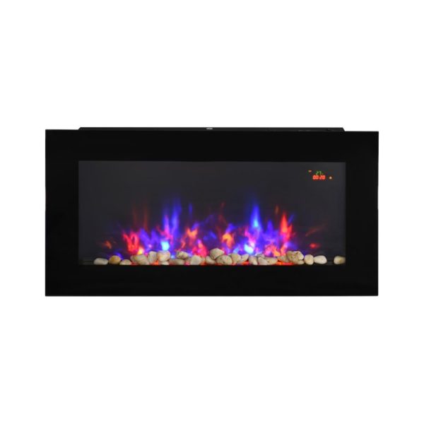 Homcom Wall Mounted Glass Electric Fire