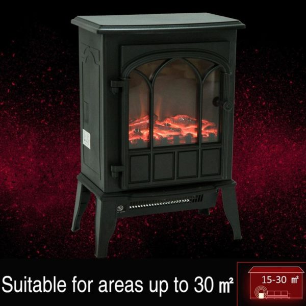 Homcom Electric Stove 2KW Black 820-127 - Image 5