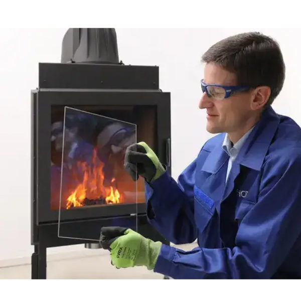 Aarrow Astra Medium Replacement Stove Glass 185mmx 164mm - Image 3