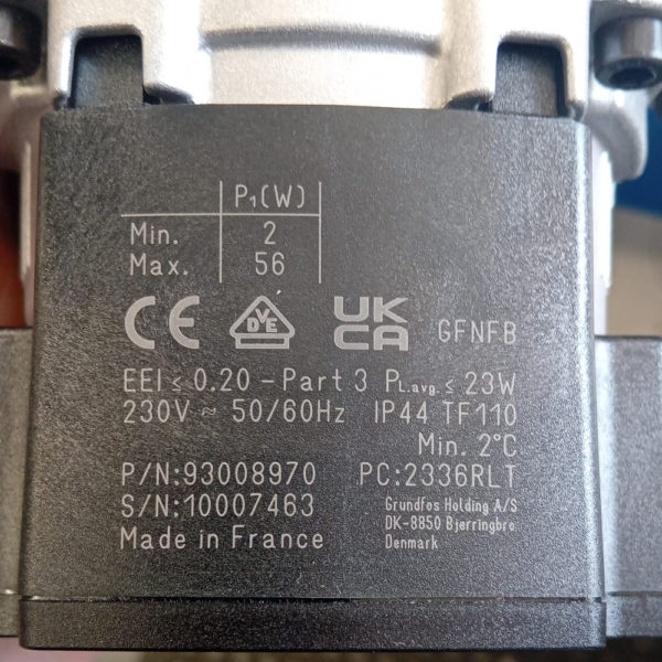 Grundfos UPM3 Flex 25-70 AZA Circulator Pump - Image 3
