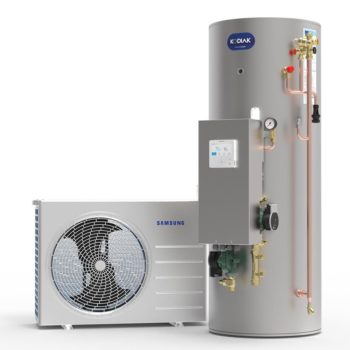Samsung Air Source Heat Pump Kit with High Gain Pre-Plumbed Cylinder