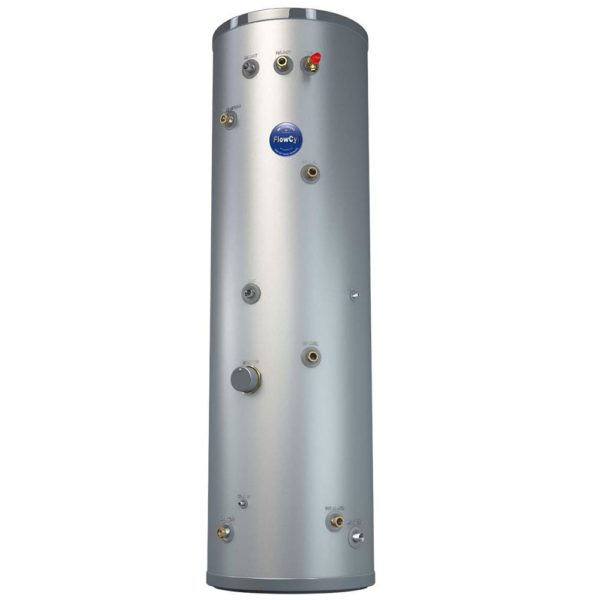 UK Cylinders FlowCyl Heat Pump Solar Twin Coil 200L