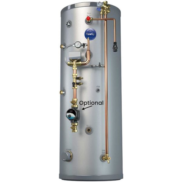 UK Cylinders FlowCyl Heat Pump Pre Plumbed 150L