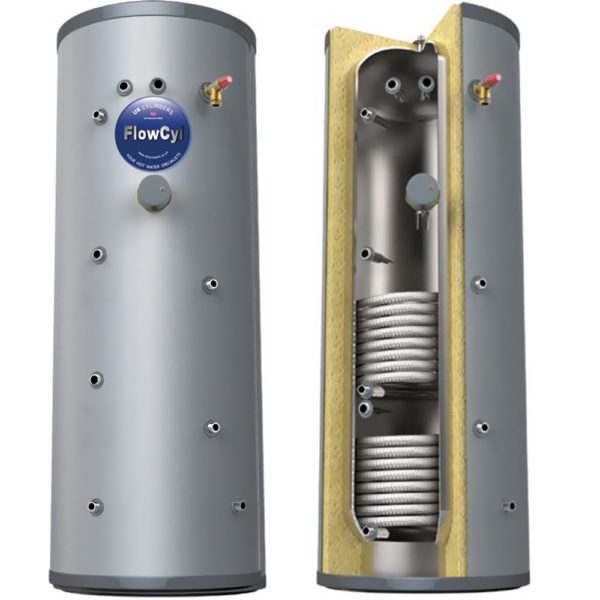 UK Cylinders FlowCyl Solar Twin Coil Unvented 200L - Image 2