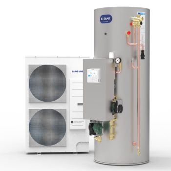 Samsung Air Source Heat Pump Kit with High Gain Pre-Plumbed Cylinder
