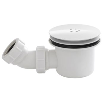 Nuie 90mm Shower Waste Kit White STW004