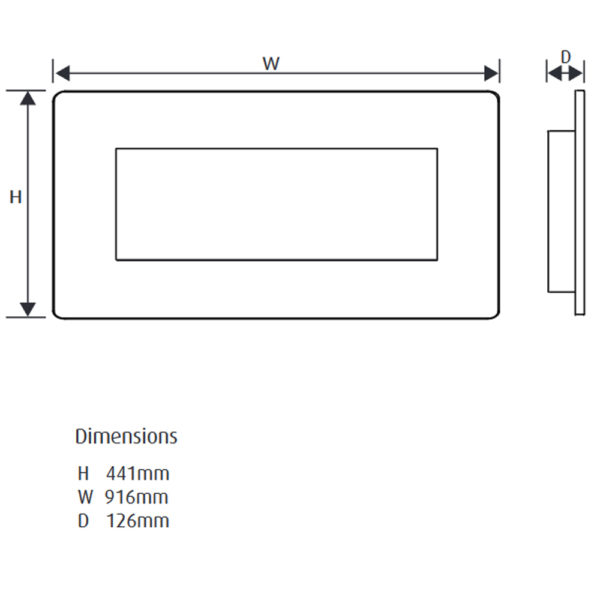 Celsi Flamonik Enchant Wall Mounted Electric Fire - Image 2