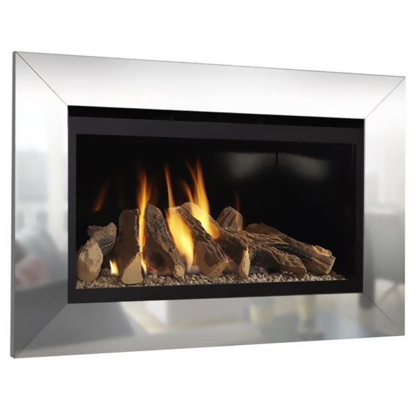 Flavel Rocca BF Chrome Gas Fire